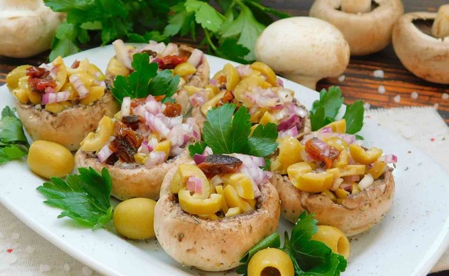 Рецепт фарширования с оливками и вялеными томатами