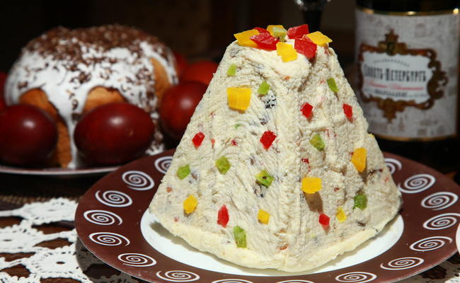 Самый простой рецепт творожной пасхи без яиц и масла