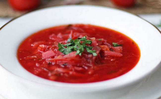 борщ для детей