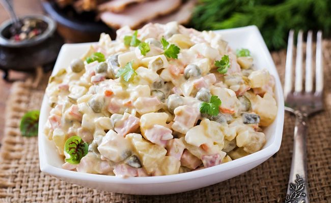 готовим оливье для ребёнка