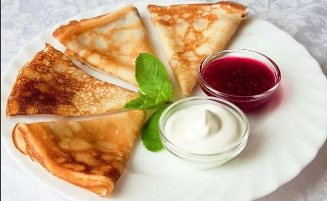 Тонкие блины на кислом молоке и блинной муке