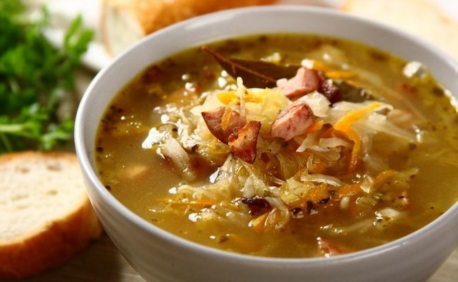 Капустняк запорожский со свининой и пшеном