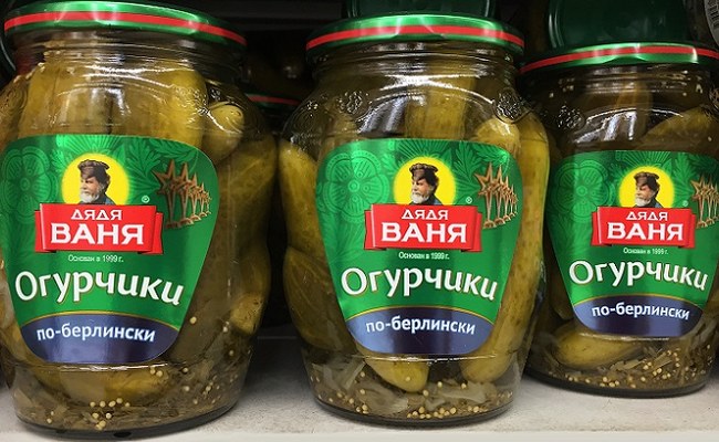 Огурцы по-берлински с горчицей