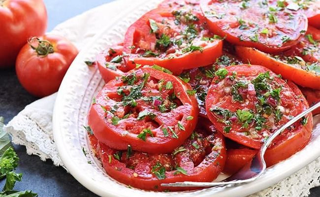 Помидоры жареные дольками на зиму «Пальчики оближешь»