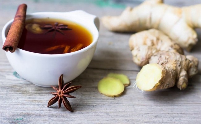чай с корицей и имбирём