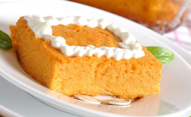 Тыквенная запеканка с творогом