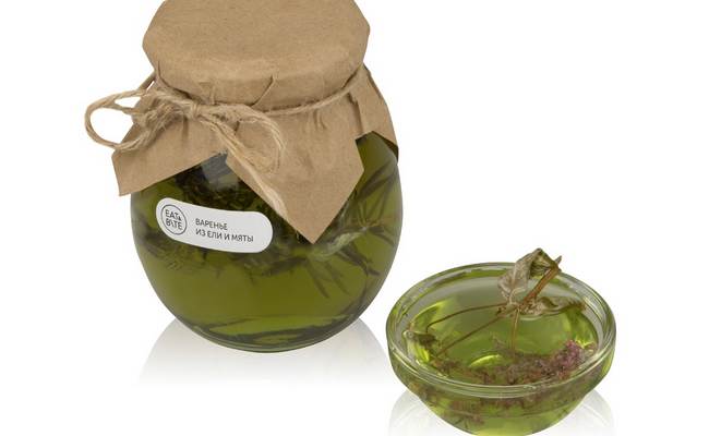 варенье из мяты и хвои