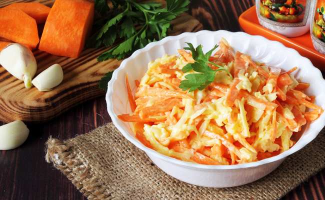 салат к мантам с морковью