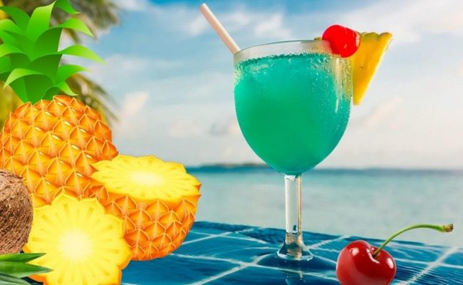 Коктейль Голубая лагуна с сиропом Блю Кюрасао