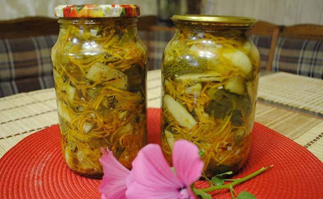 остренький салат по-корейски с огурцами